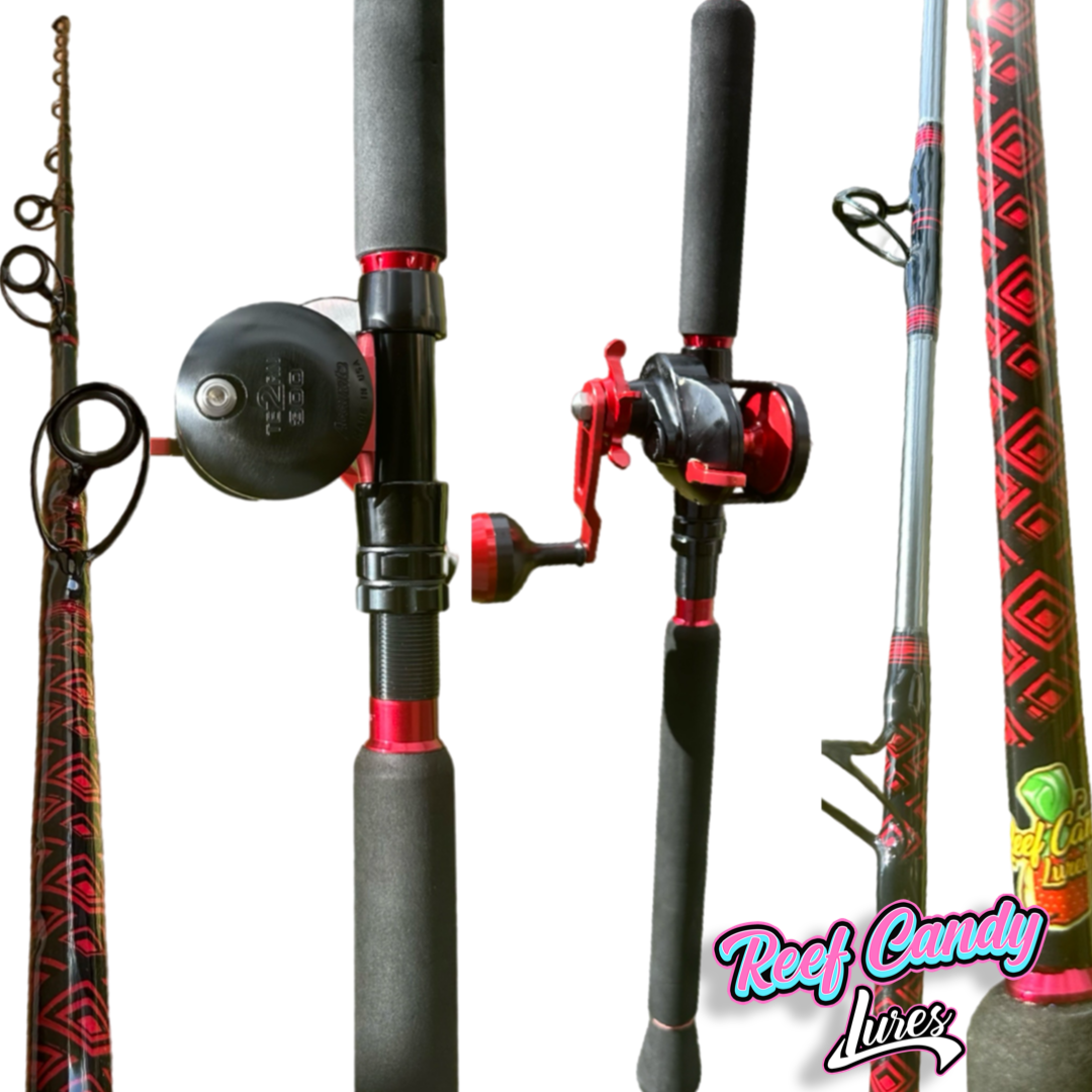 Custom off-shore jigging rod combo