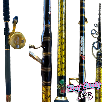 Live bait rod/ kayak or small watercraft rod and reel combo